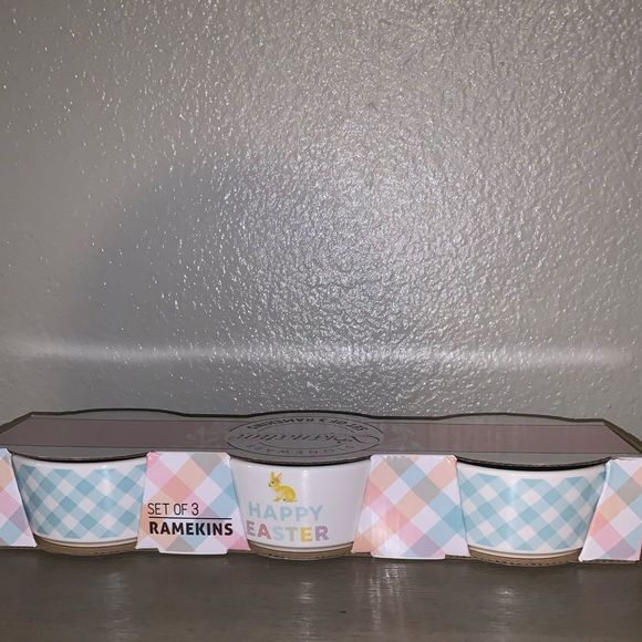 American Vintage Kitchen Nwt Vintage Set Of Three Easter Ramekins